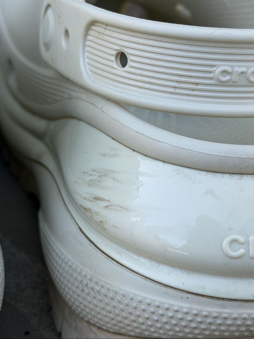 Platform Crocs in cream - Picture 5 of 8